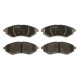 Set placute frana fata TRW MOTO pentru CHEVROLET AVEO KALOS DAEWOO KALOS 1.2-1.6, inaltime 49.0 mm, latime 133.2 mm, grosime 17.8 mm