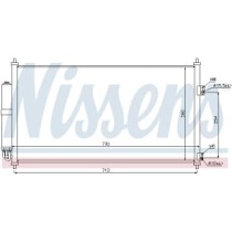 Condensator, climatizare NISSENS