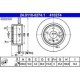 Disc frana ATE Spate Dreapta/Stanga SAAB 9-5 1.9D-3.0D 09.97-12.09 Diametru exterior 286.0 mm Inaltime 69.0 mm Grosime 10.0 mm