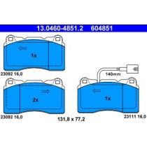 Set placute frana,frana disc ATE