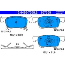 Set placute frana,frana disc ATE