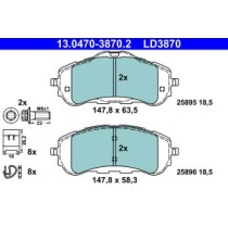 Set placute frana,frana disc ATE