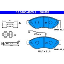 Set placute frana,frana disc ATE