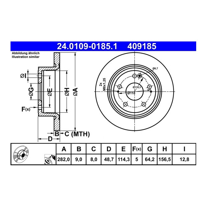 Disc frana ATE