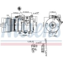 Compresor, climatizare NISSENS