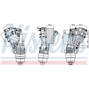 Radiator ulei, ulei motor NISSENS