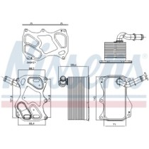 Radiator ulei, ulei motor NISSENS