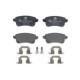 Set placute frana spate ATE cu suruburi etrier pentru RENAULT GRAND SCENIC III, MEGANE IV, SCENIC III 1.2-2.0D 02.09, 45.6x106.4x16.0 mm