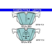 Set placute frana,frana disc ATE