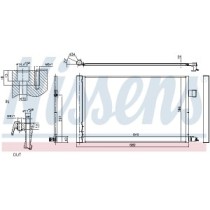 Condensator, climatizare NISSENS