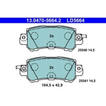 Set placute frana,frana disc ATE