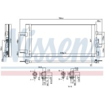 Condensator, climatizare NISSENS