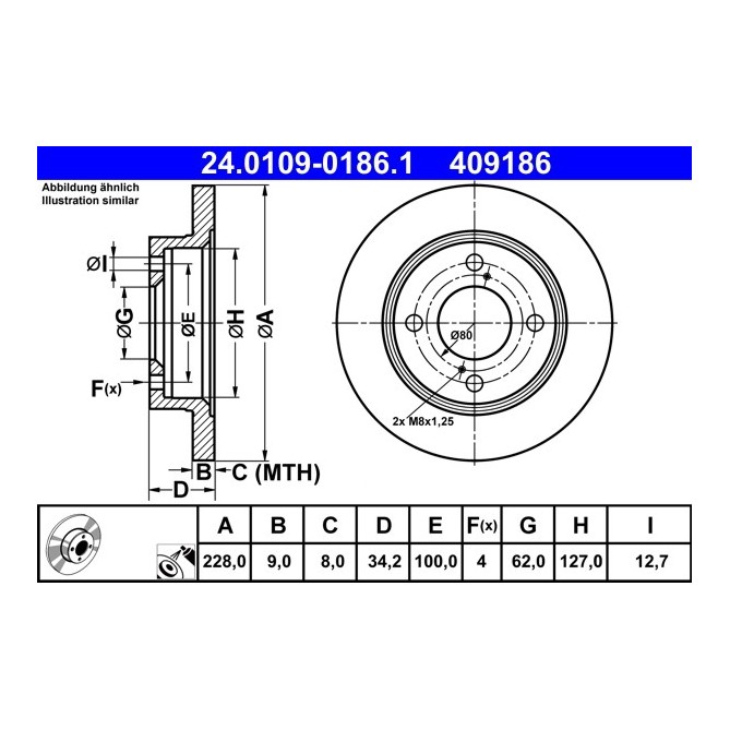 Disc frana ATE