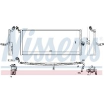 Intercooler, compresor NISSENS