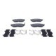 Set placute frana fata ATE pentru FORD RANGER, MAZDA B-SERIE, BT-50 2.5D/3.0D 06.99-12.15, 58.5mm x 145.0mm x 15.4mm