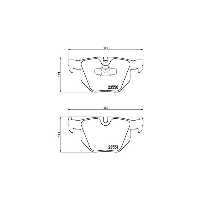 Set placute frana,frana disc BREMBO