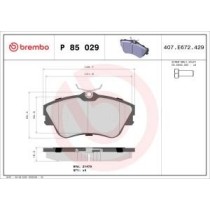 Set placute frana,frana disc BREMBO