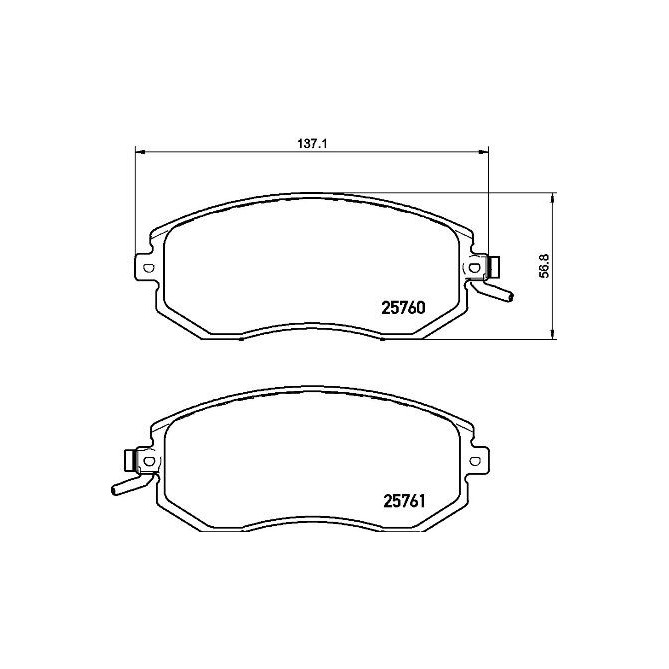 Set placute frana,frana disc BREMBO