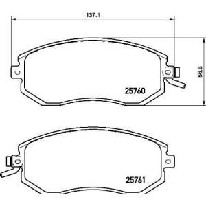 Set placute frana,frana disc BREMBO