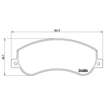 Set placute frana,frana disc BREMBO