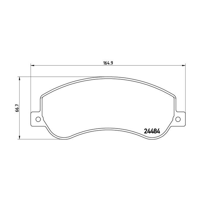 Set placute frana,frana disc BREMBO