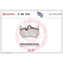 Set placute frana,frana disc BREMBO