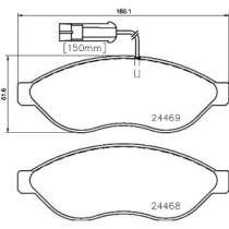 Set placute frana,frana disc BREMBO