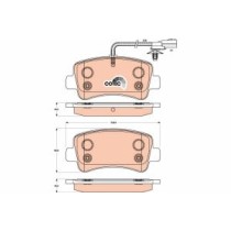 Set placute frana,frana disc TRW MOTO