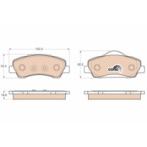 Set placute frana,frana disc TRW MOTO