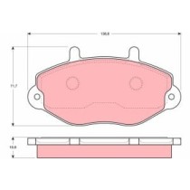 Set placute frana,frana disc TRW MOTO