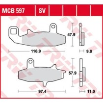 Set placute frana,frana disc TRW MOTO