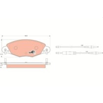 Set placute frana,frana disc TRW MOTO