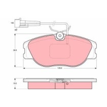 Set placute frana,frana disc TRW MOTO