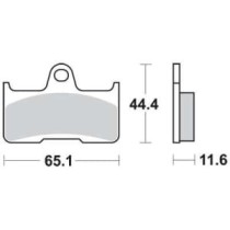 Set placute frana,frana disc TRW MOTO