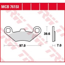 Set placute frana,frana disc TRW MOTO