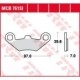 Set placute frana disc TRW MOTO offroad sinterizate metalic pentru Polaris, inaltime 39.59 mm, lungime 97.0 mm, grosime 7.0 mm