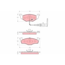 Set placute frana,frana disc TRW MOTO