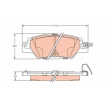 Set placute frana,frana disc TRW MOTO