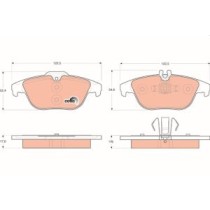 Set placute frana,frana disc TRW MOTO