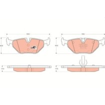 Set placute frana,frana disc TRW MOTO