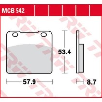 Set placute frana,frana disc TRW MOTO