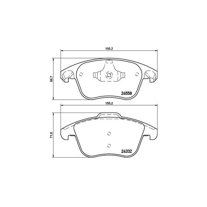 Set placute frana,frana disc BREMBO