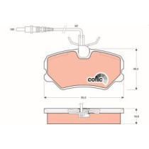 Set placute frana,frana disc TRW MOTO