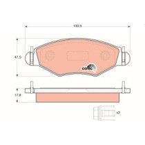 Set placute frana,frana disc TRW MOTO