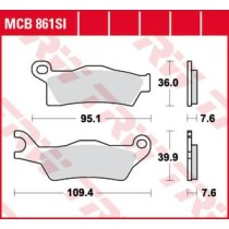 Set placute frana,frana disc TRW MOTO