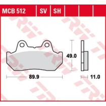 Set placute frana,frana disc TRW MOTO