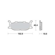 Set placute frana,frana disc TRW MOTO