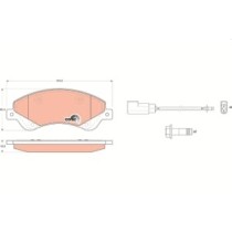 Set placute frana,frana disc TRW MOTO