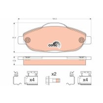 Set placute frana,frana disc TRW MOTO