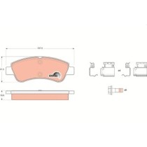 Set placute frana,frana disc TRW MOTO